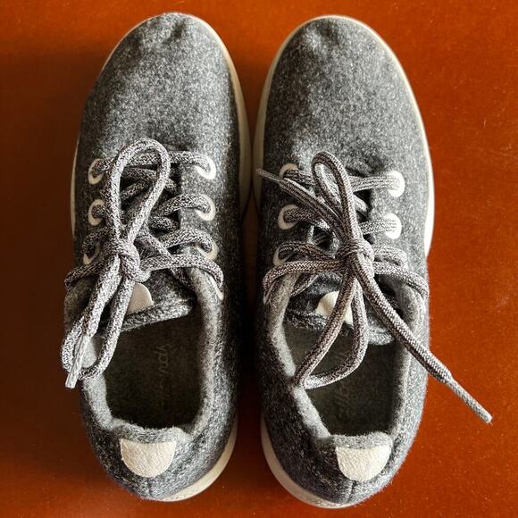 Allbirds Merino Wool Gray Runners Lace Up Women’s Sneakers 8 - Picture 5 of 12